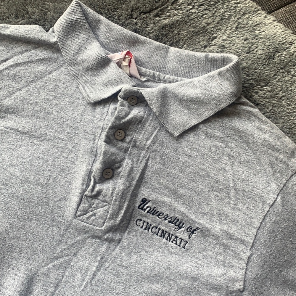 Vintage Gray University of Cincinnati Button Up